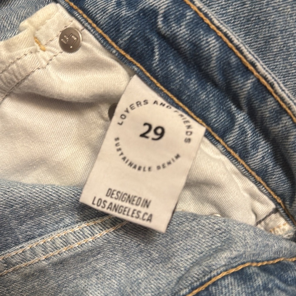 NWT Lovers & Friends Reece High Rise Rigid Slim Straight Jean Size 29 - Picture 3 of 3